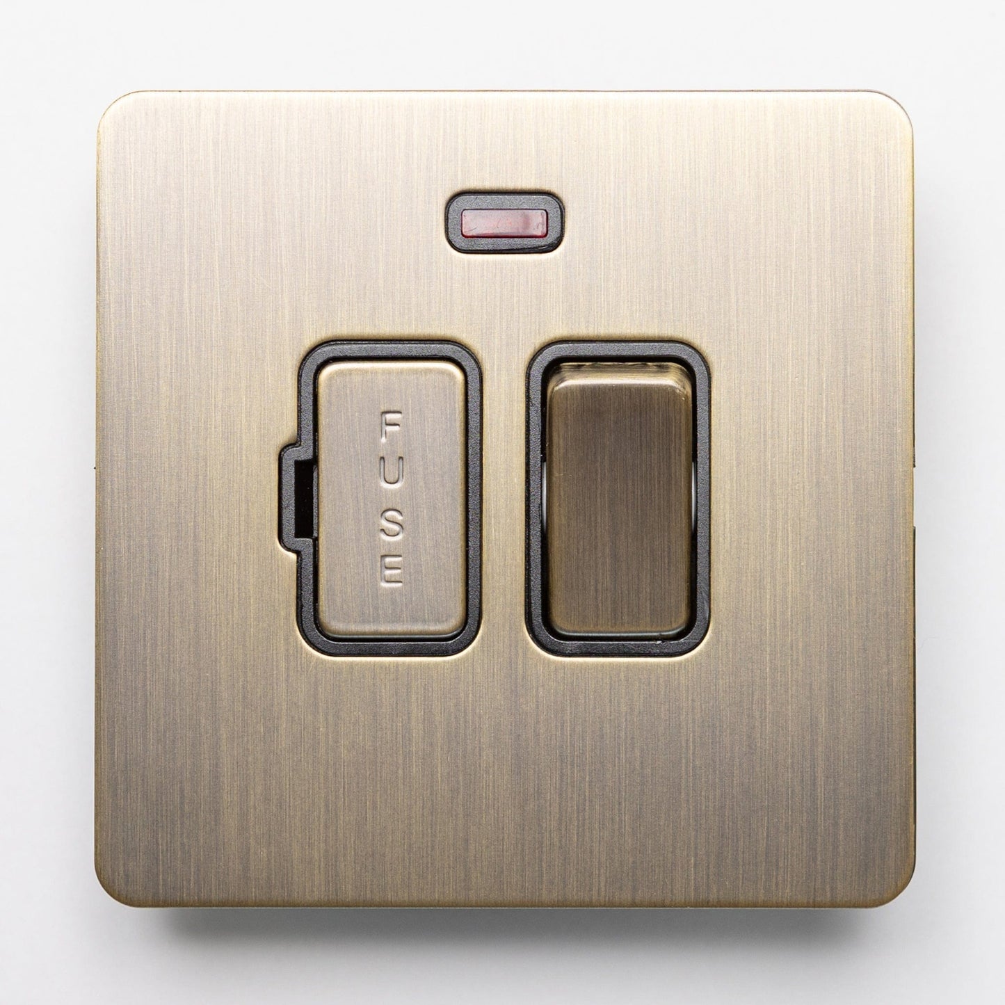 Antique Brass Switches and Sockets - Straight Knurled Design