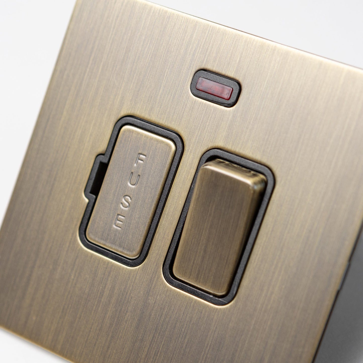 Antique Brass Switches and Sockets - Straight Knurled Design