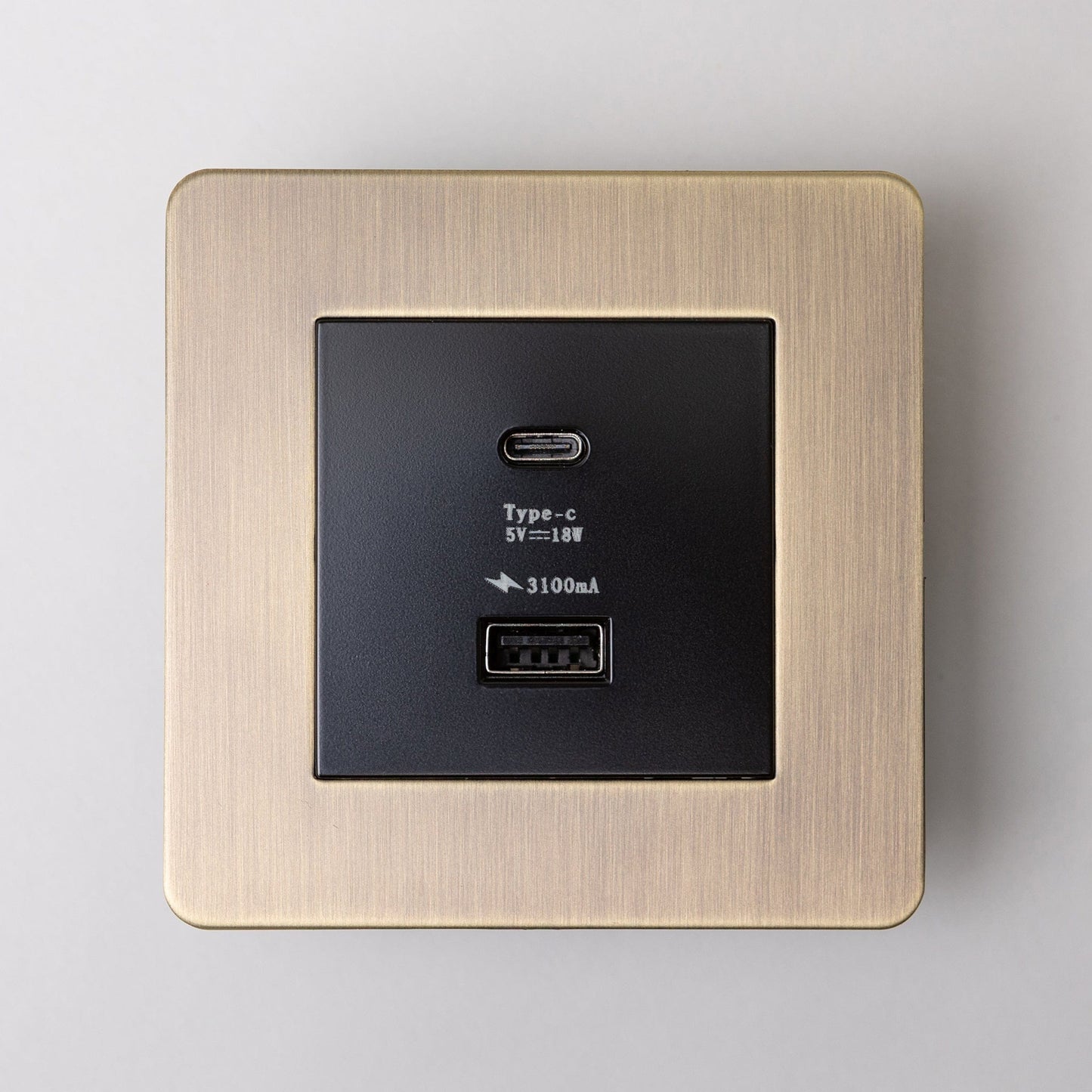 Antique Brass Switches and Sockets - Straight Knurled Design