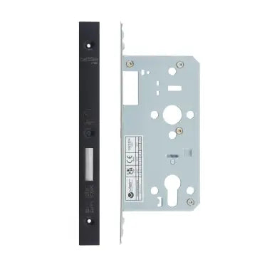 Din Euro Deadlock- Backset  55mm - 2 Pc Forend - Square