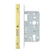 Din Euro Deadlock- Backset  60mm - 2 Pc Forend - Square