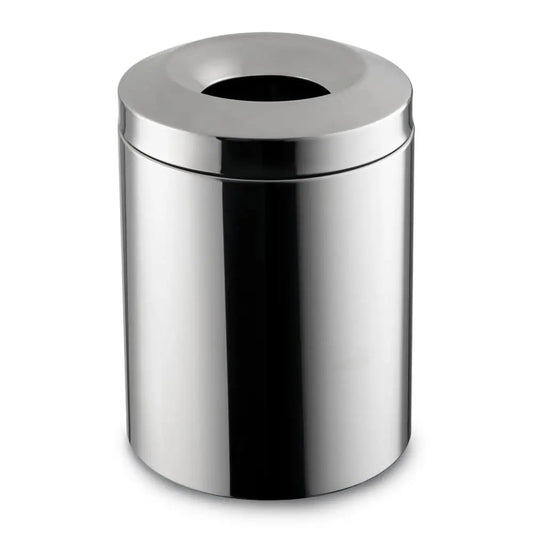 Ecoline Polished Stainless 7 Ltr Fire Resistant Waste Bin