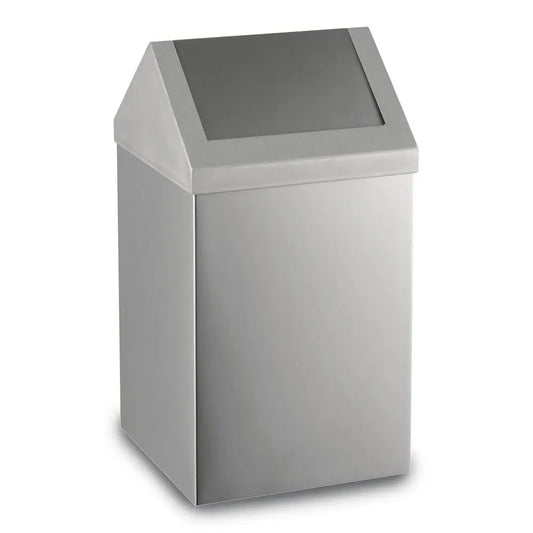 Ecoline Brushed Stainless Waste Bin ( Swing Lid ) 11L – 80L Capacity