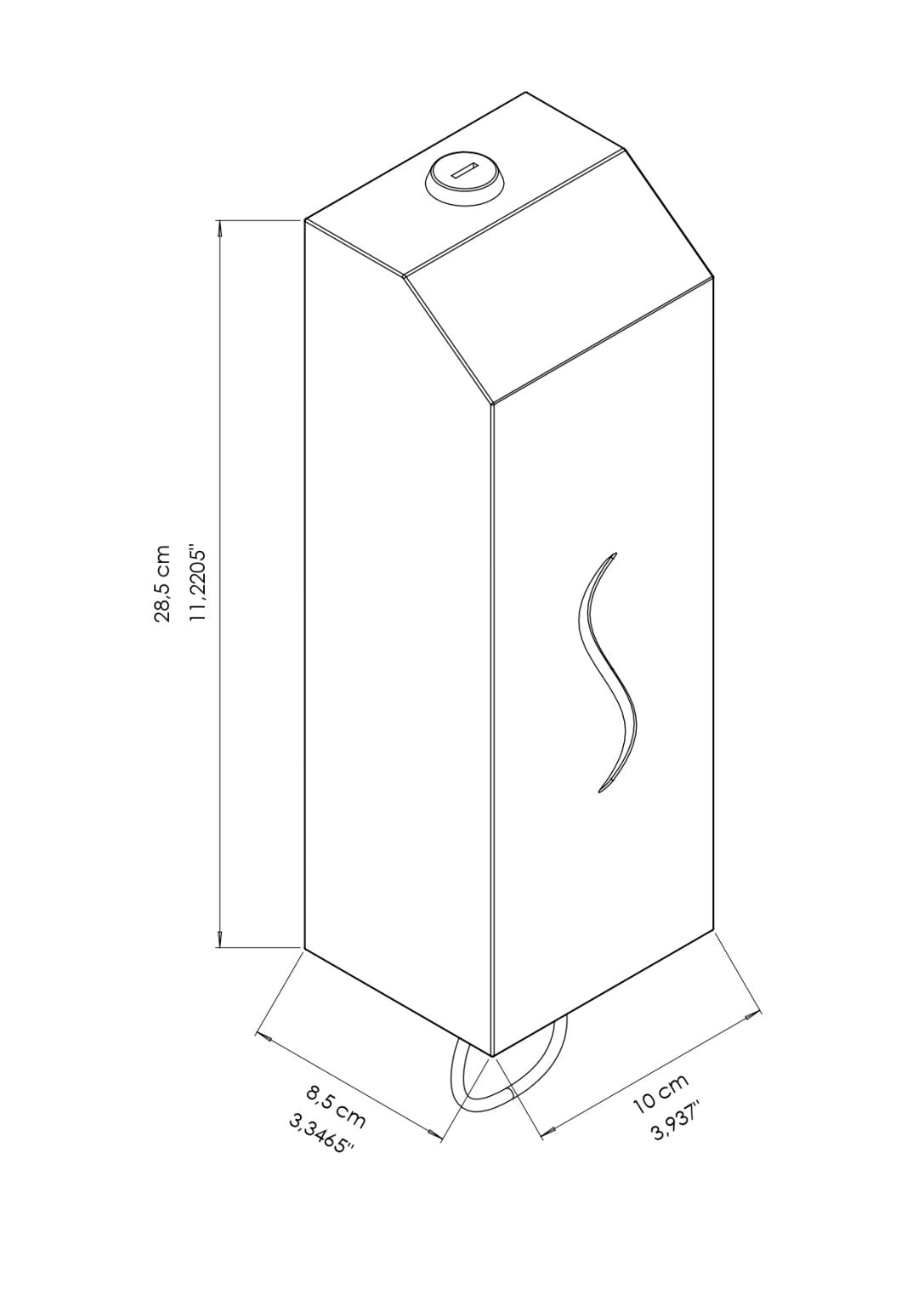 ECOLINE Brushed Stainless Automatic 1L Liquid Soap Dispenser