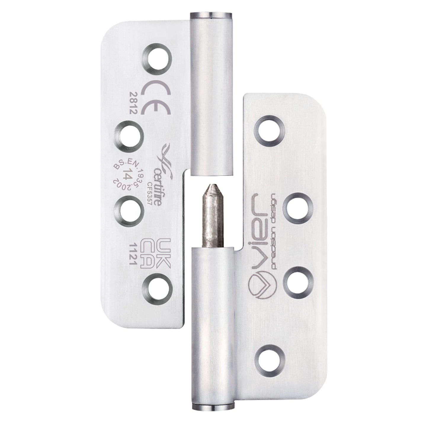 Grade 14 - Lift Off Hinge Stainless Steel - Grade 201 - Radius - 102x 76 x 3.4mm
