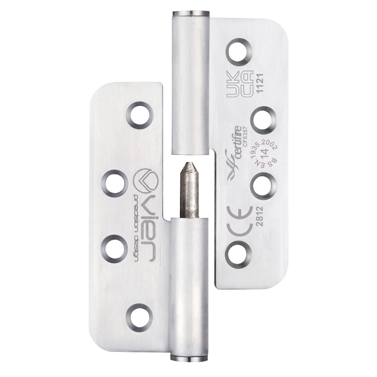 Grade 14 - Lift Off Hinge Stainless Steel - Grade 201 - Radius - 102x 76 x 3.4mm