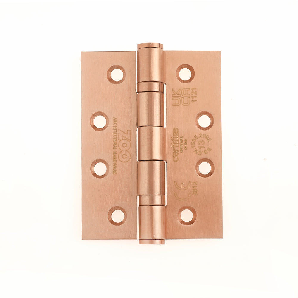 Grade 13 Hinges - Ball Bearing 102mm x 76mm x 3mm Square Corner
