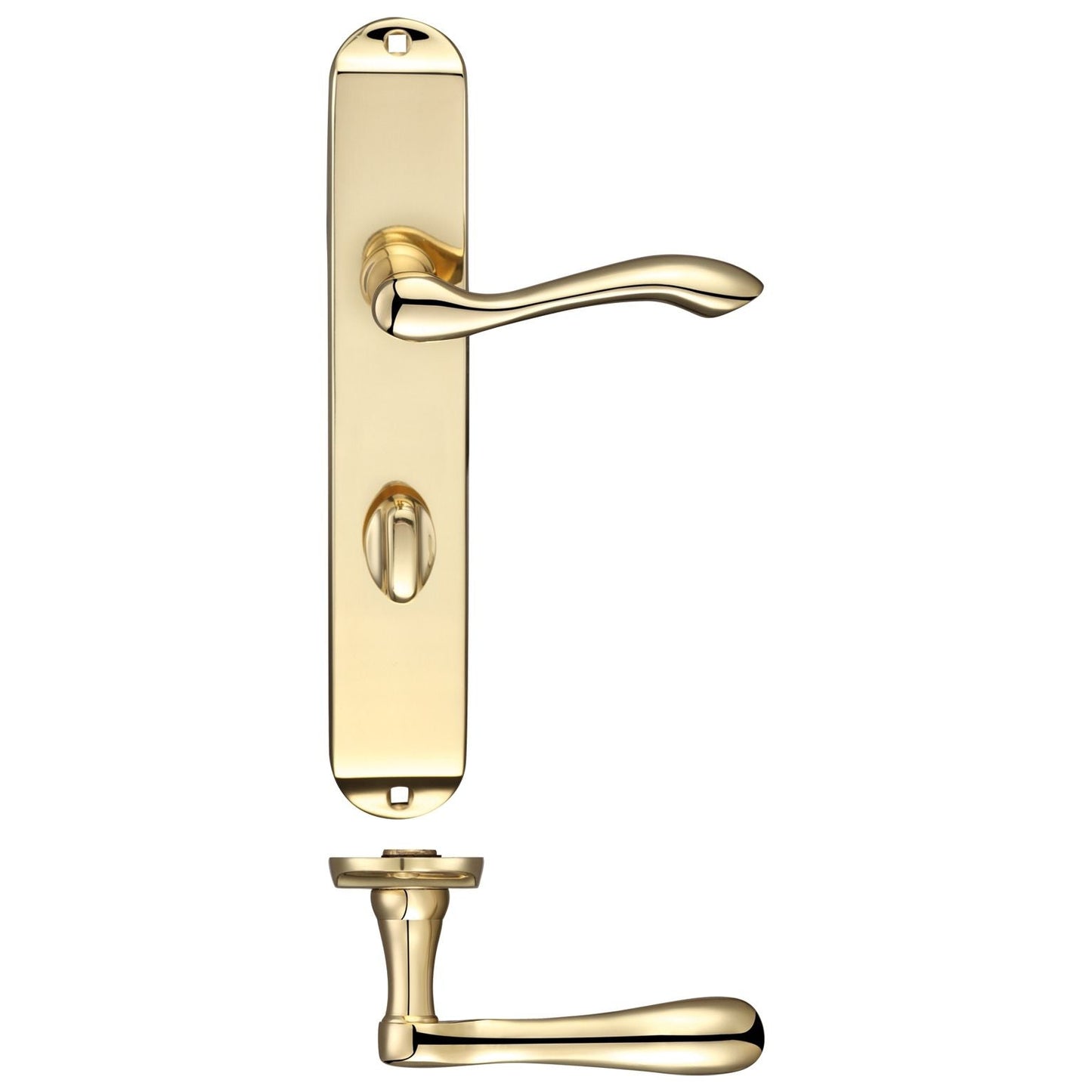 Arundel Lever Bathroom (57mm c/c) Furniture - Long Plate 245 x 42mm