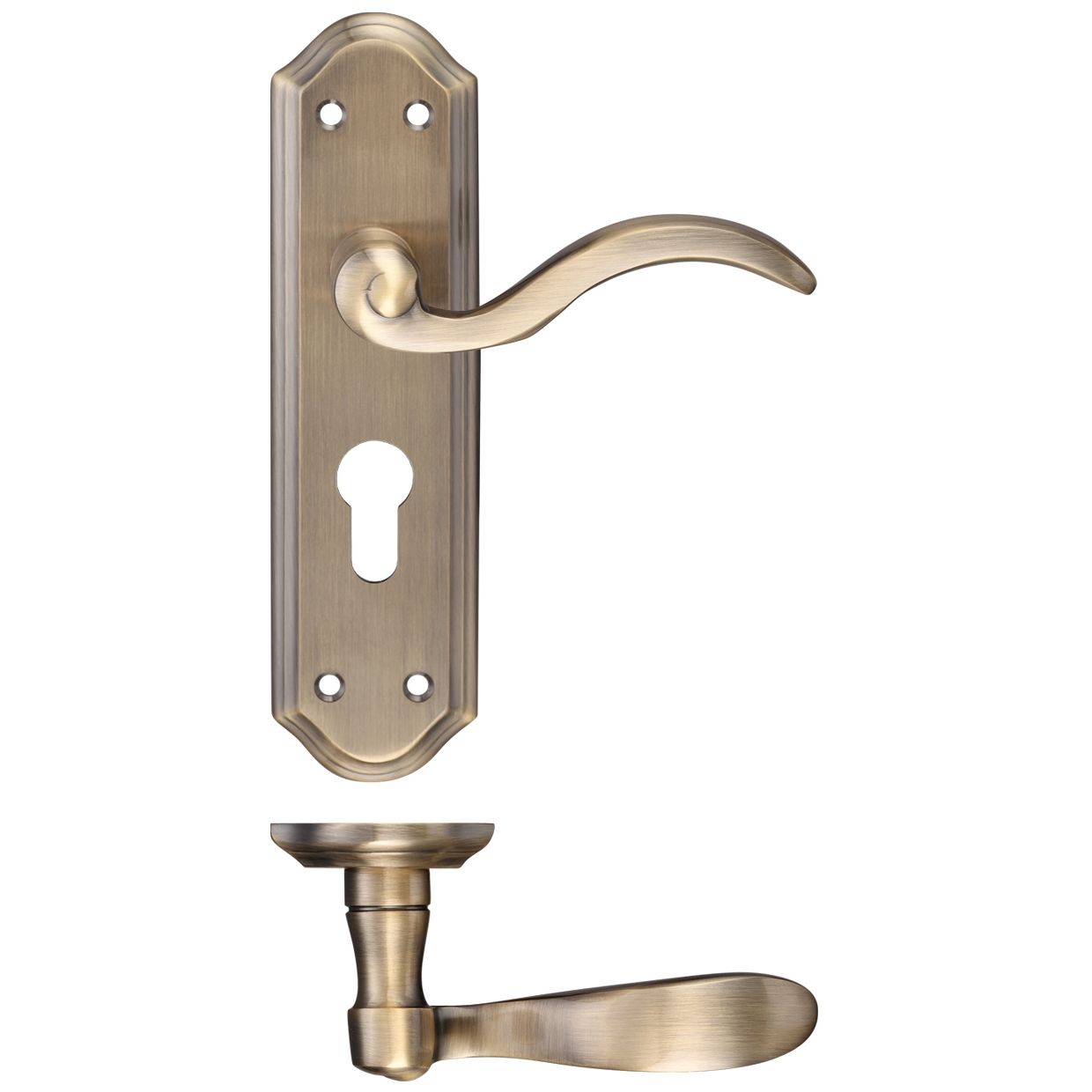 Winchester Lever Euro Lock (47.5mm c/c) Furniture – 180 x 48mm