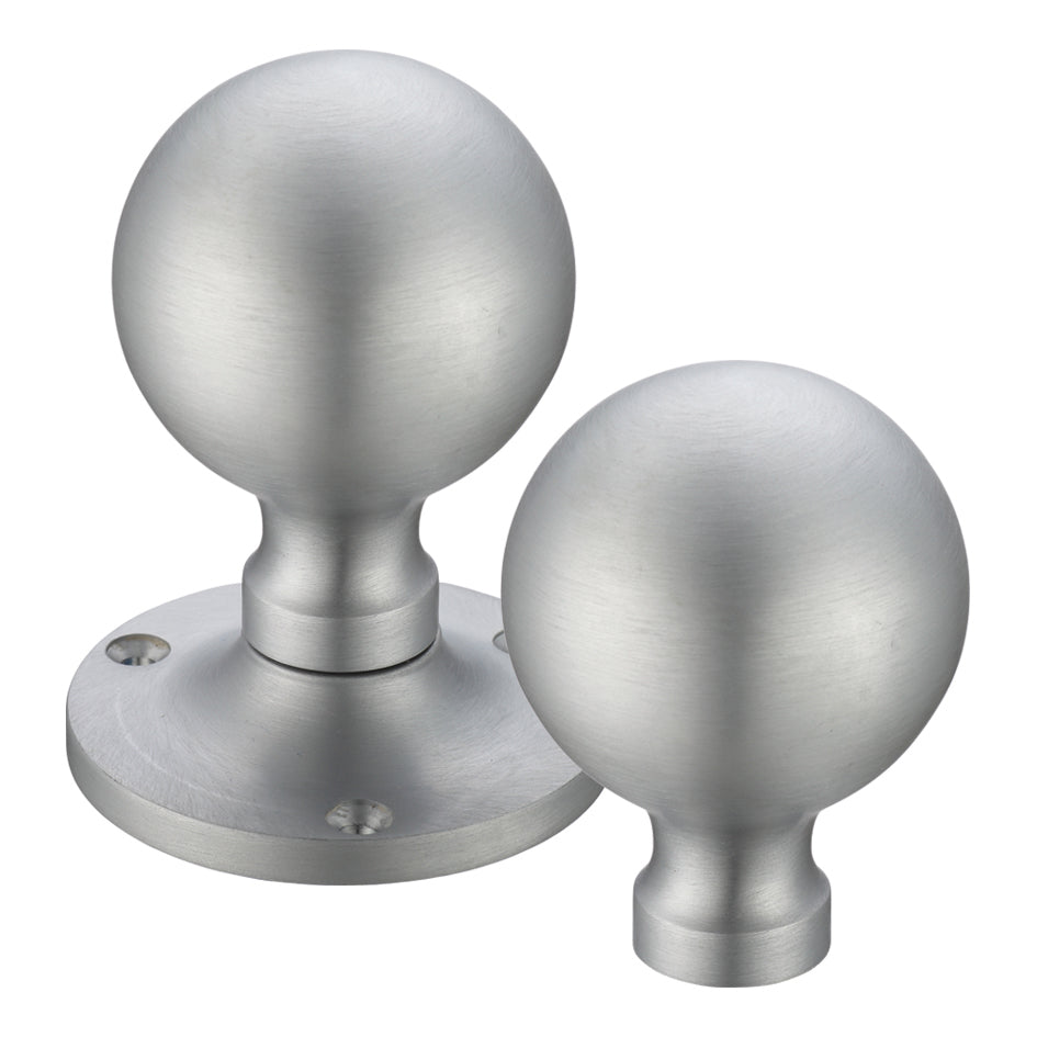 Ball Mortice Knob Furniture  62.5mm Rose Dia