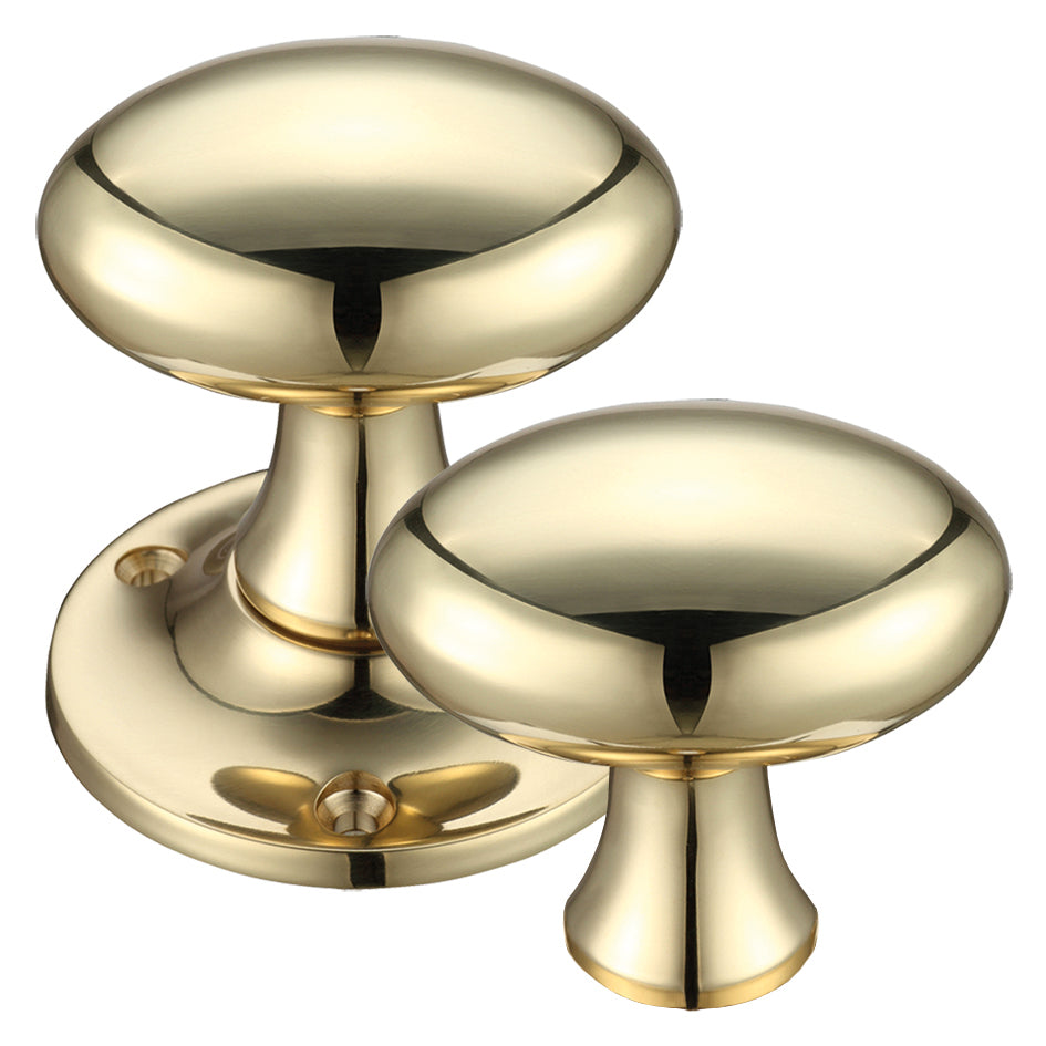 Oval Mortice Knob Furniture - 60mm Rose Diameter