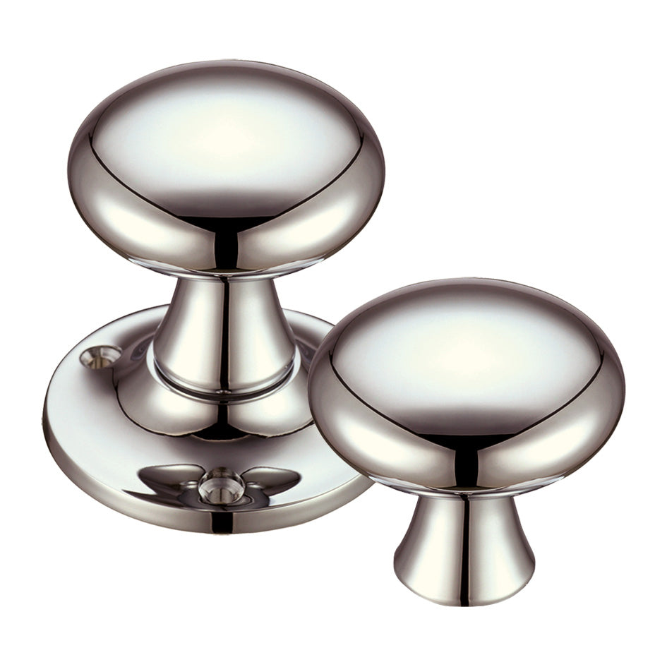 Mushroom Mortice Knob Furniture  60mm Rose dia.