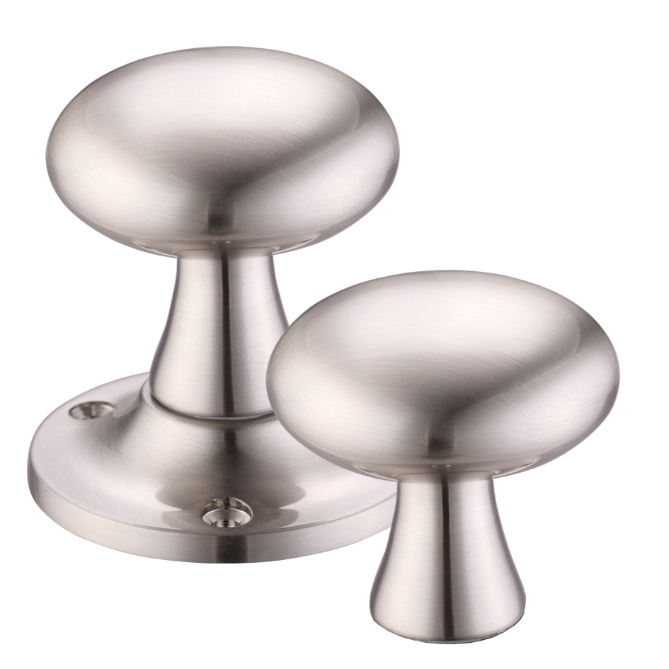 Mushroom Mortice Knob Furniture  60mm Rose dia.
