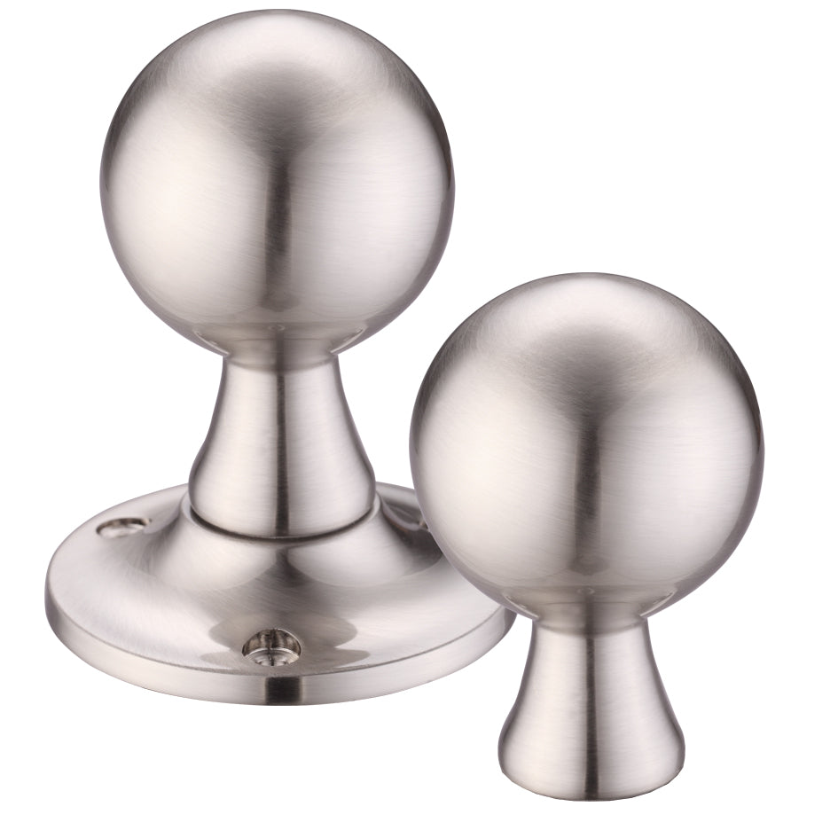 Ball Mortice Knob Furniture  60mm Rose dia.