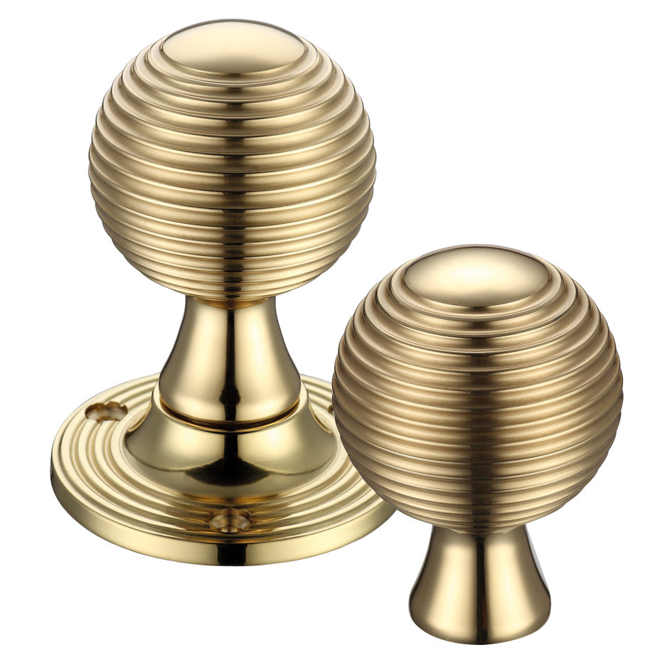 Queen Anne Mortice Knob Furniture - 60mm Rose Dia