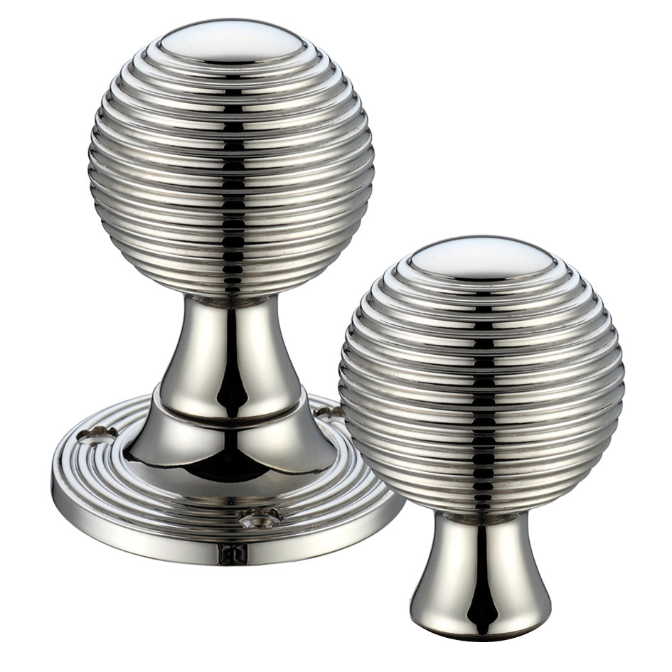 Queen Anne Mortice Knob Furniture - 60mm Rose Dia