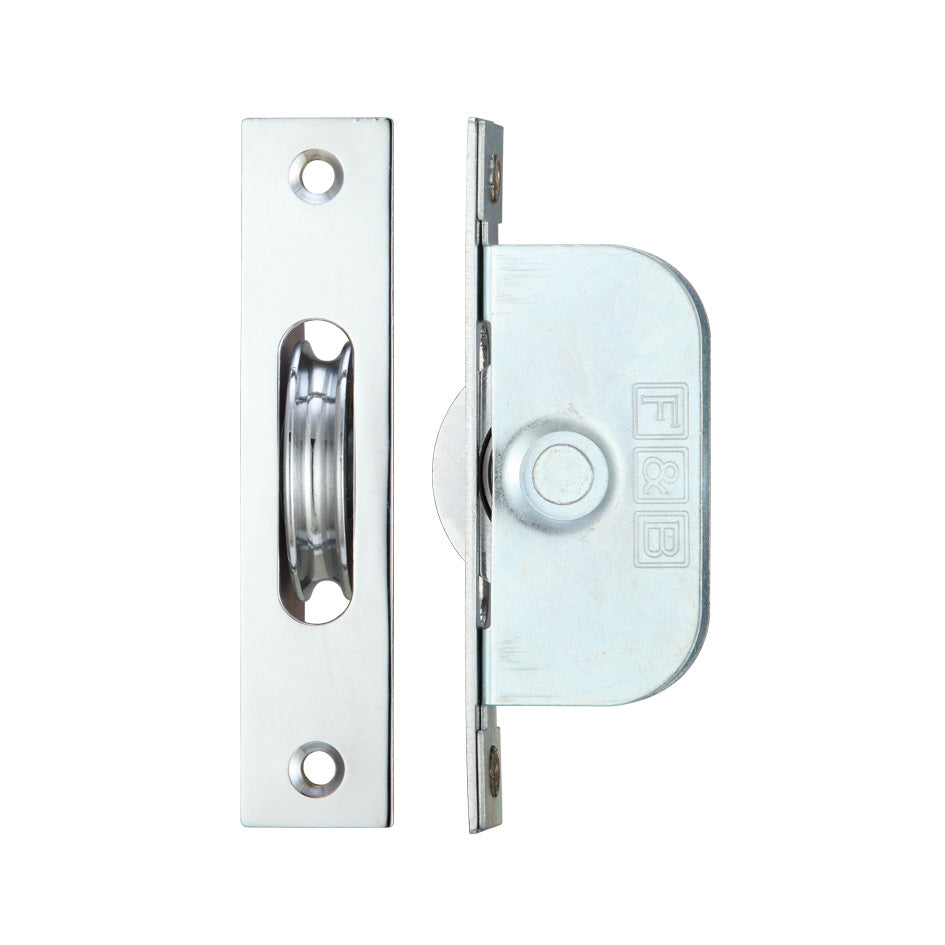 Brass Ball Bearing Pulleys - 1 3/4" Square Forend