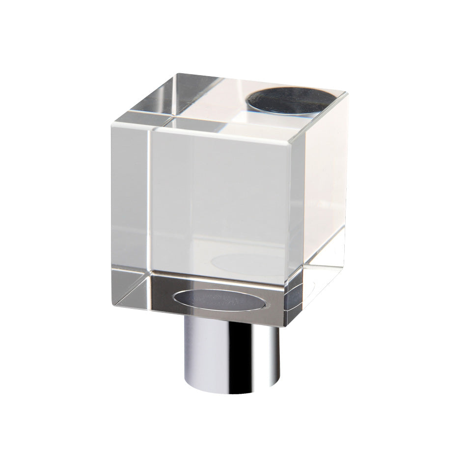 Cube Cupboard Knob - Plain 30mm dia