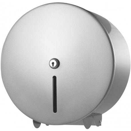 MWS Dispensors Toilet Roll Dispensers Intro Brushed Large Stainless 12" Jumbo Dispenser