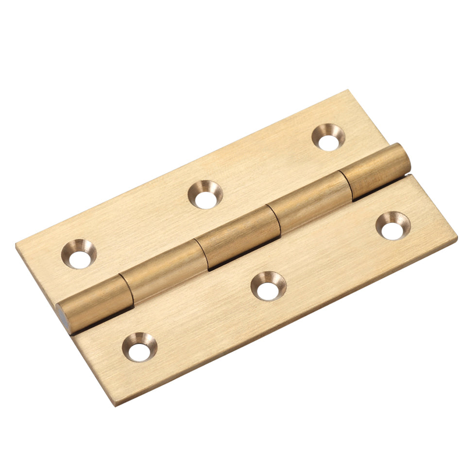 Solid Drawn Brass Butt Hinge - 75 x 41 x 2mm