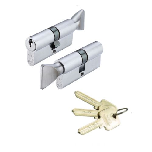 V10 Euro Cylinder and Turn 90mm Master Keyed