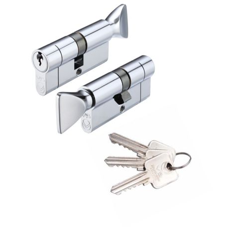 100mm Euro Cylinder and Turn Keyed to Differ