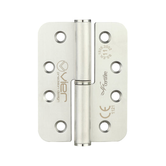 Grade 11 Lift Off Hinge Stainless Steel - Radius - Grade 201 - 102 x 76 x 3mm