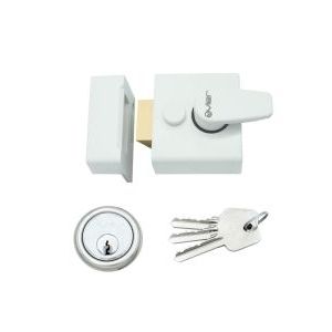 Narrow Nightlatch - 40mm c/w 5 Pin Cylinder