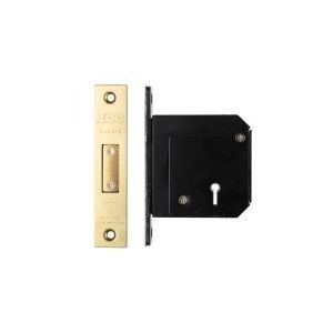 British Standard 5 Lever Deadlock - 80mm c/w Escutcheon - Chubb Retro Fit 3G114