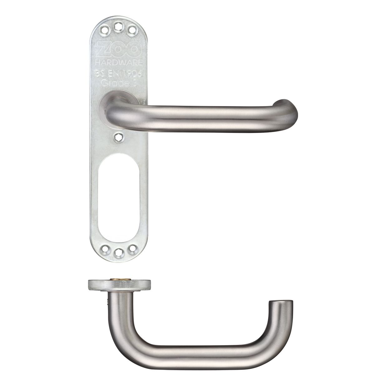 19mm Tubular Return to Door Lever on Inner Plate