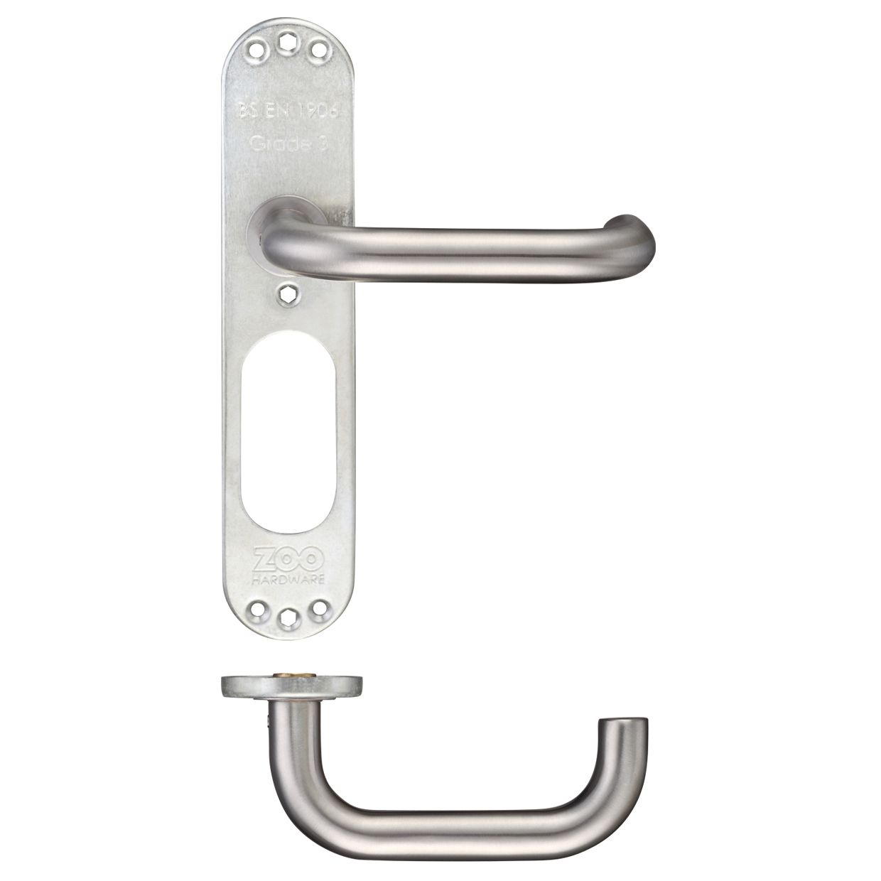 19mm Tubular Return to Door Lever on Inner Plate