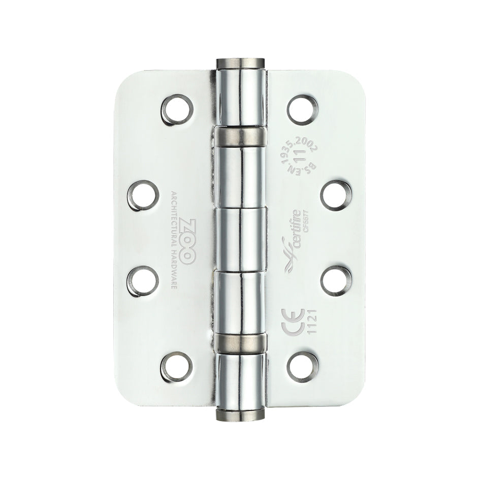 Ball Bearing Hinge - Steel 102 x 76 x 3mm - Radius