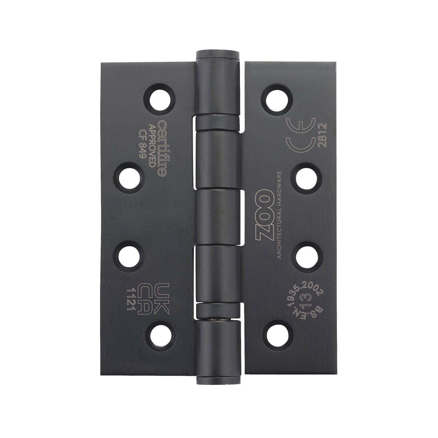 Grade 13 Hinges - Ball Bearing 102mm x 76mm x 3mm Square Corner
