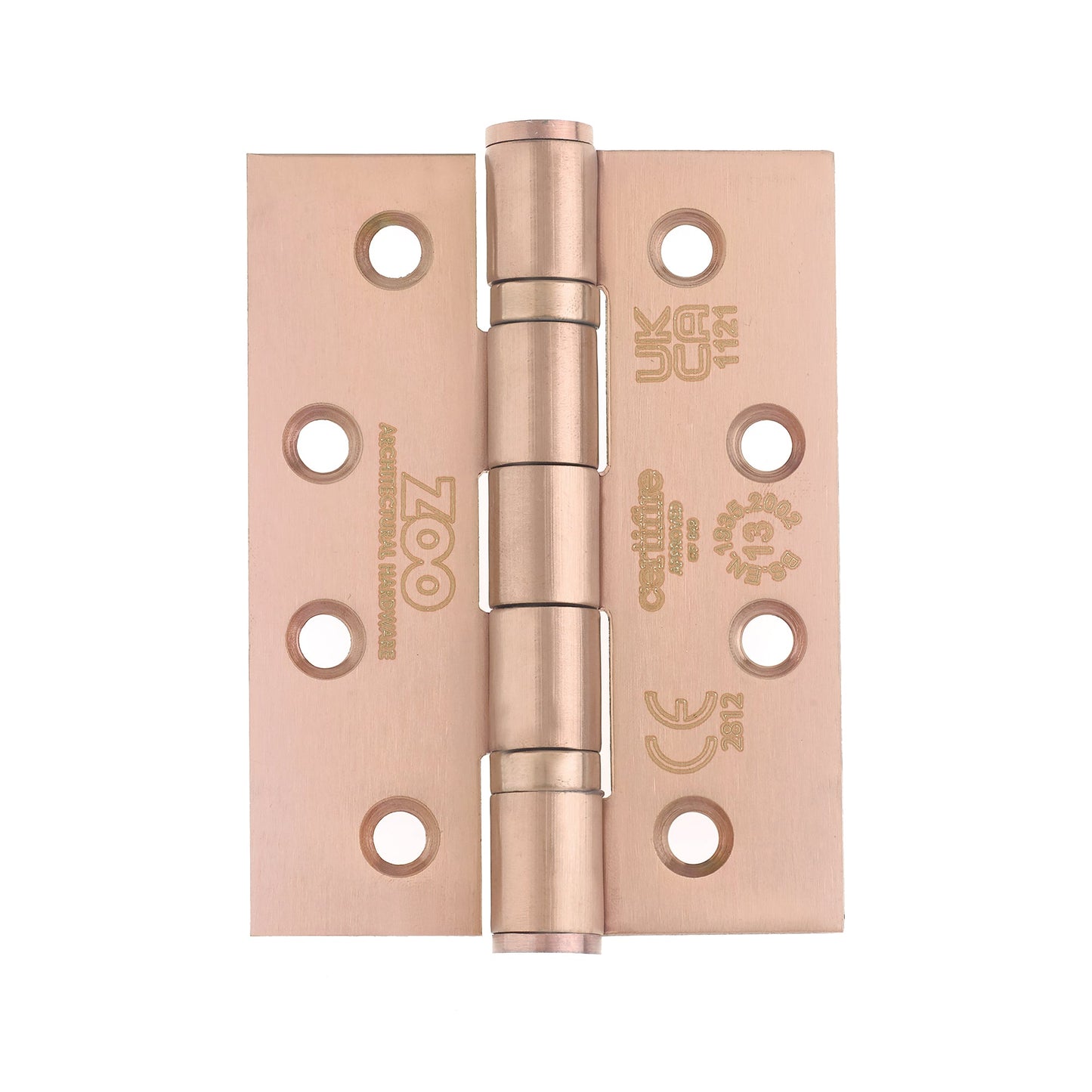 Grade 13 Hinges - Ball Bearing 102mm x 76mm x 3mm Square Corner