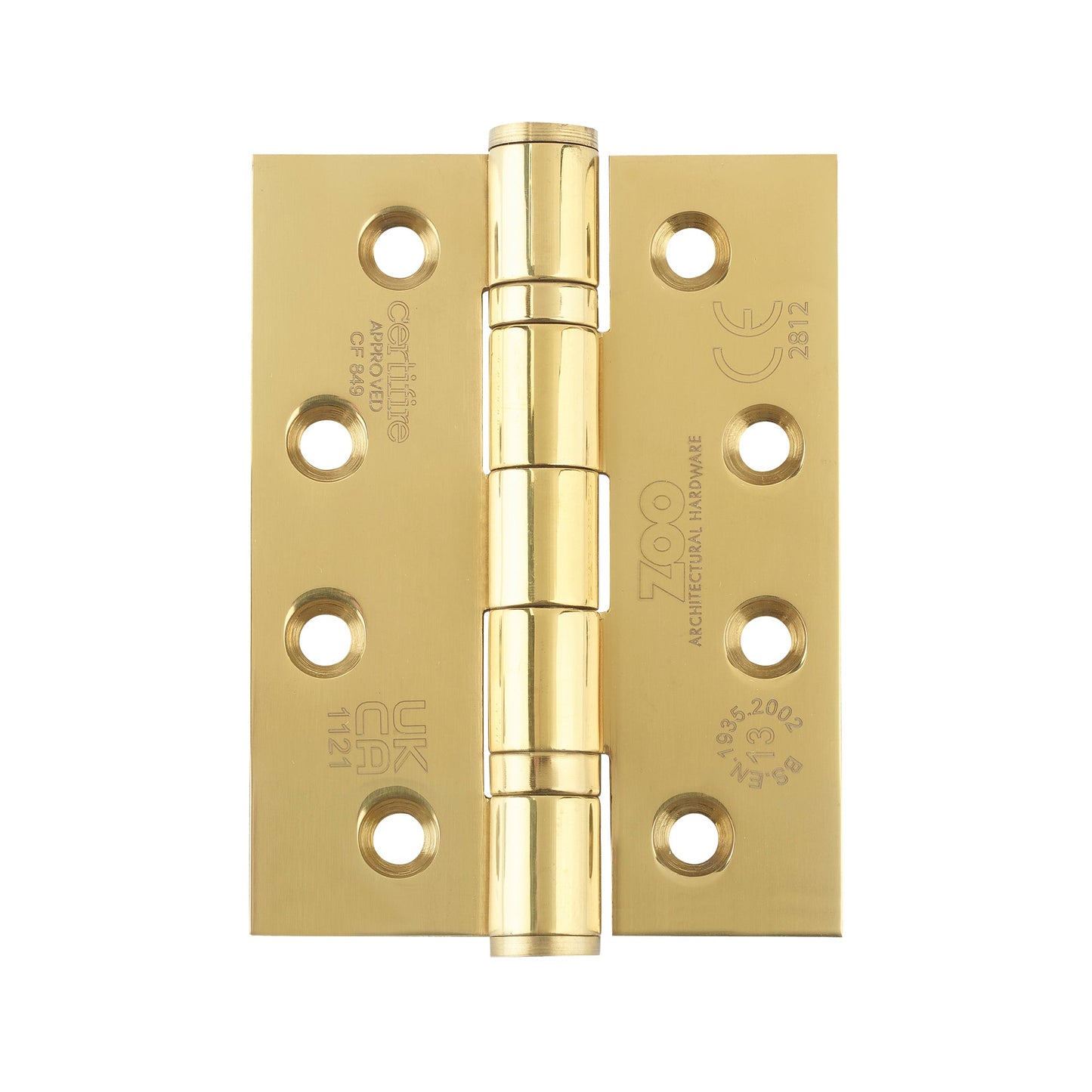 Grade 13 Hinges - Ball Bearing 102mm x 76mm x 3mm Square Corner