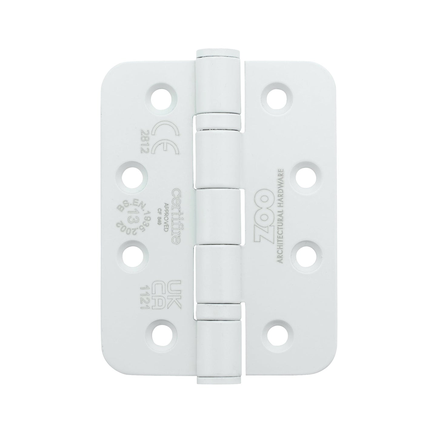 Grade 13 Hinges - Ball Bearing 102mm x 76mm x 3mm Pair And a Half Radius Corner