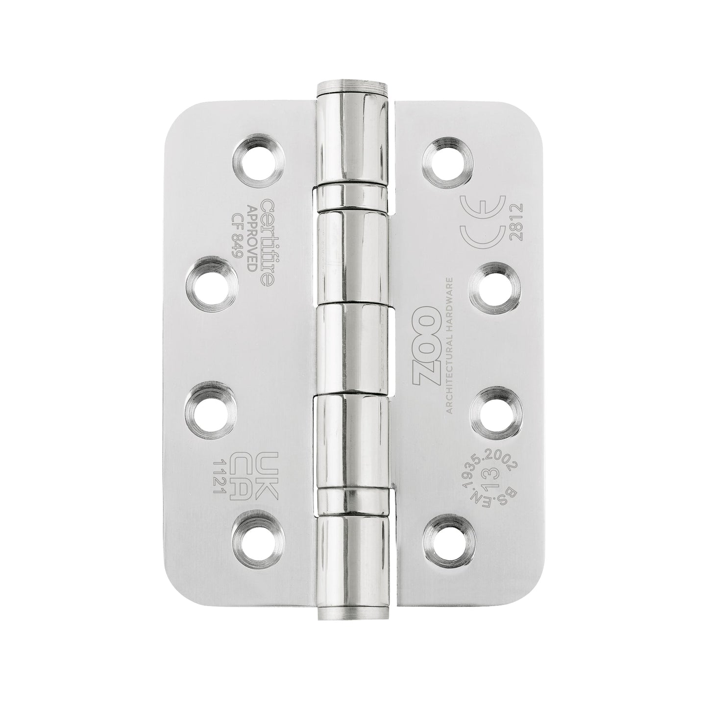 Grade 13 Hinges - Ball Bearing 102mm x 76mm x 3mm Radius Corner