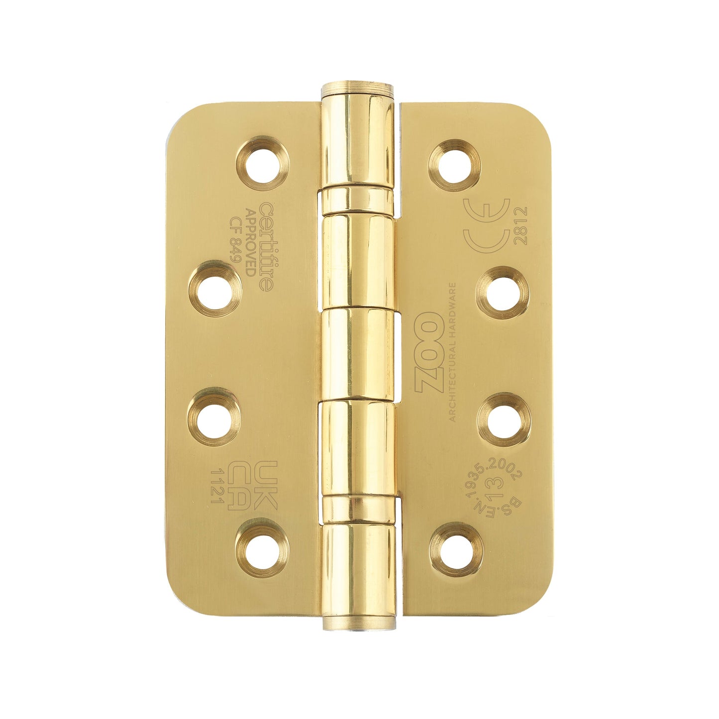 Grade 13 Hinges - Ball Bearing 102mm x 76mm x 3mm Radius Corner