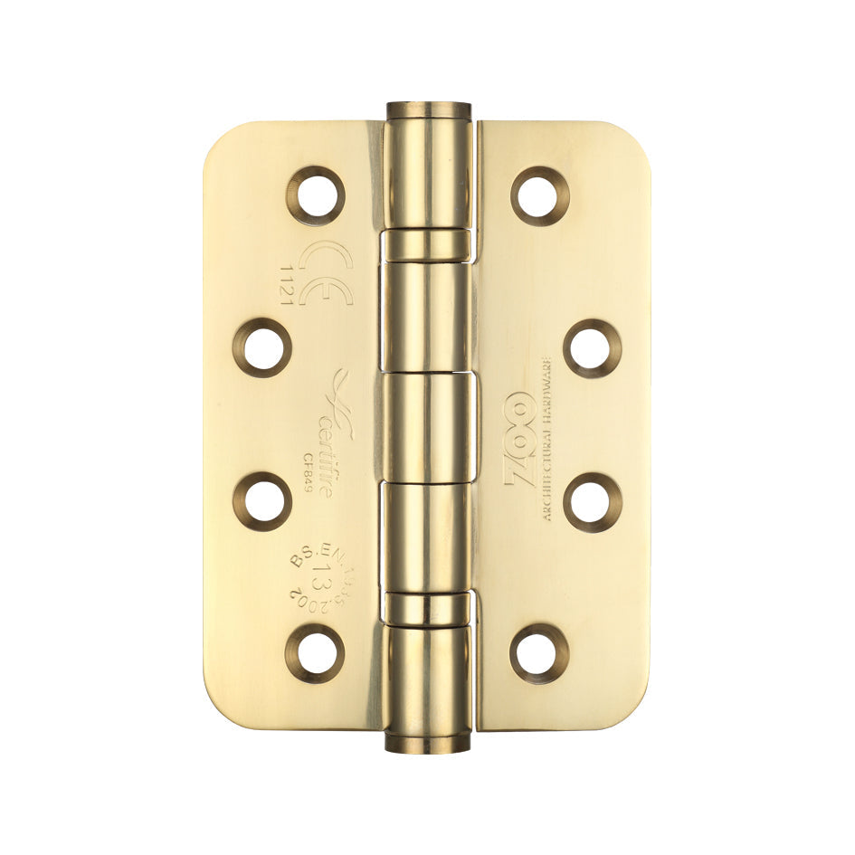 Grade 13 Hinges - Ball Bearing 102mm x 76mm x 3mm Radius Corner