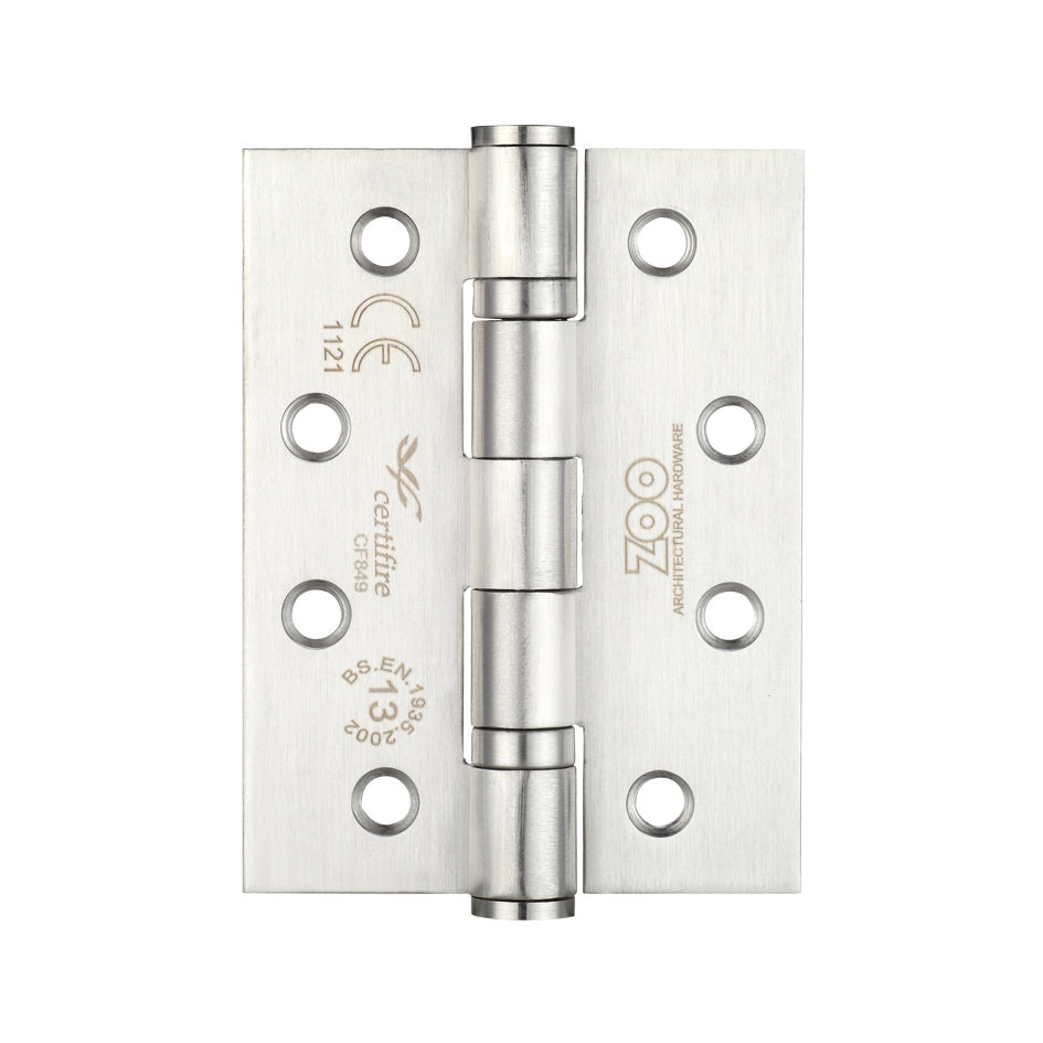 Grade 13 Hinges - Ball Bearing 102mm x 76mm x 3mm Square Corner