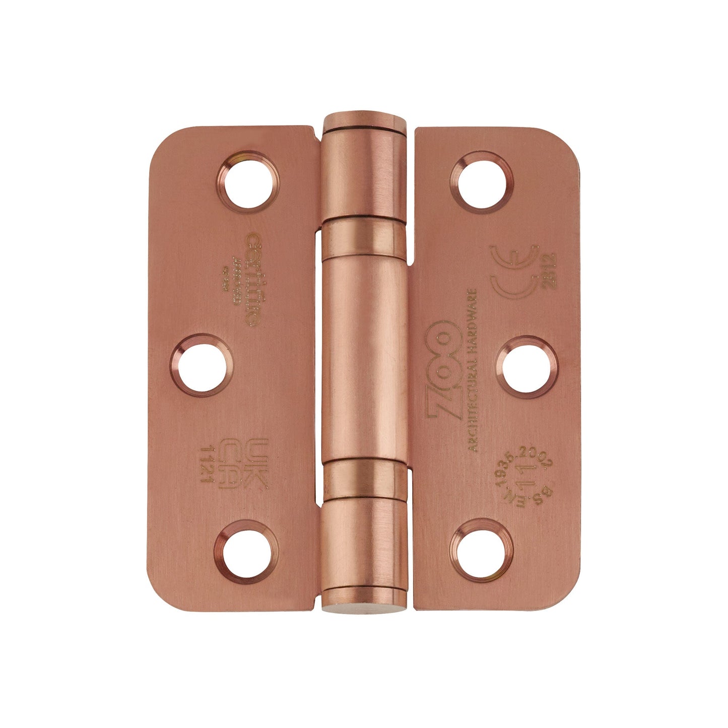 Grade 11 Bearing Hinges - 76mm x 67mm x 2.5mm Radius Corner