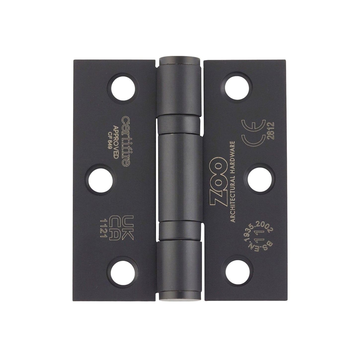 Grade 11 Bearing Hinges - 76mm x 67mm x 2.5mm Square Corner