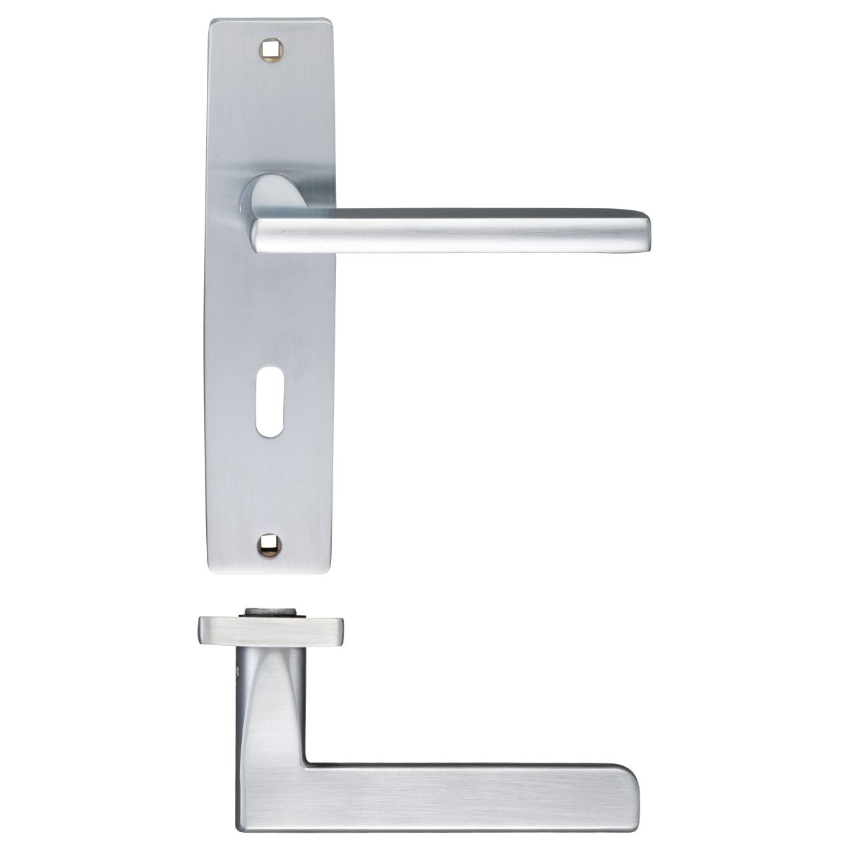 Venice Lever Lock (57mm c/c) On Backplate - 180x43mm