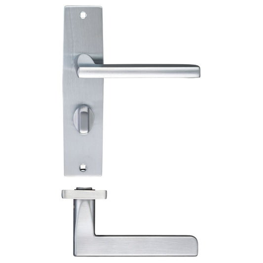 Venice Lever Bathroom (57mm c/c) On Backplate - 180x43mm