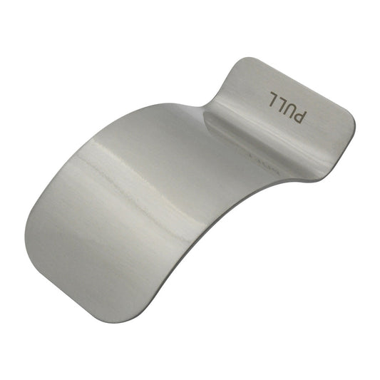 Hands Free Pull Bolt Fixed - Pressed Body Sat. St. Steel