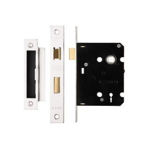 3 Lever Mortice Sashlock, 76mm - 57mm Centres, Square