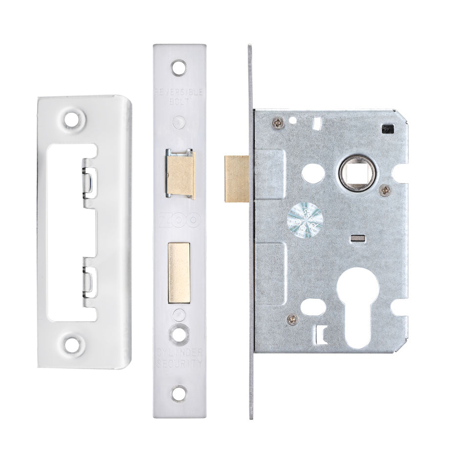Euro Profile Mortice Sashlock, 64mm - 47.5mm Centres, Square