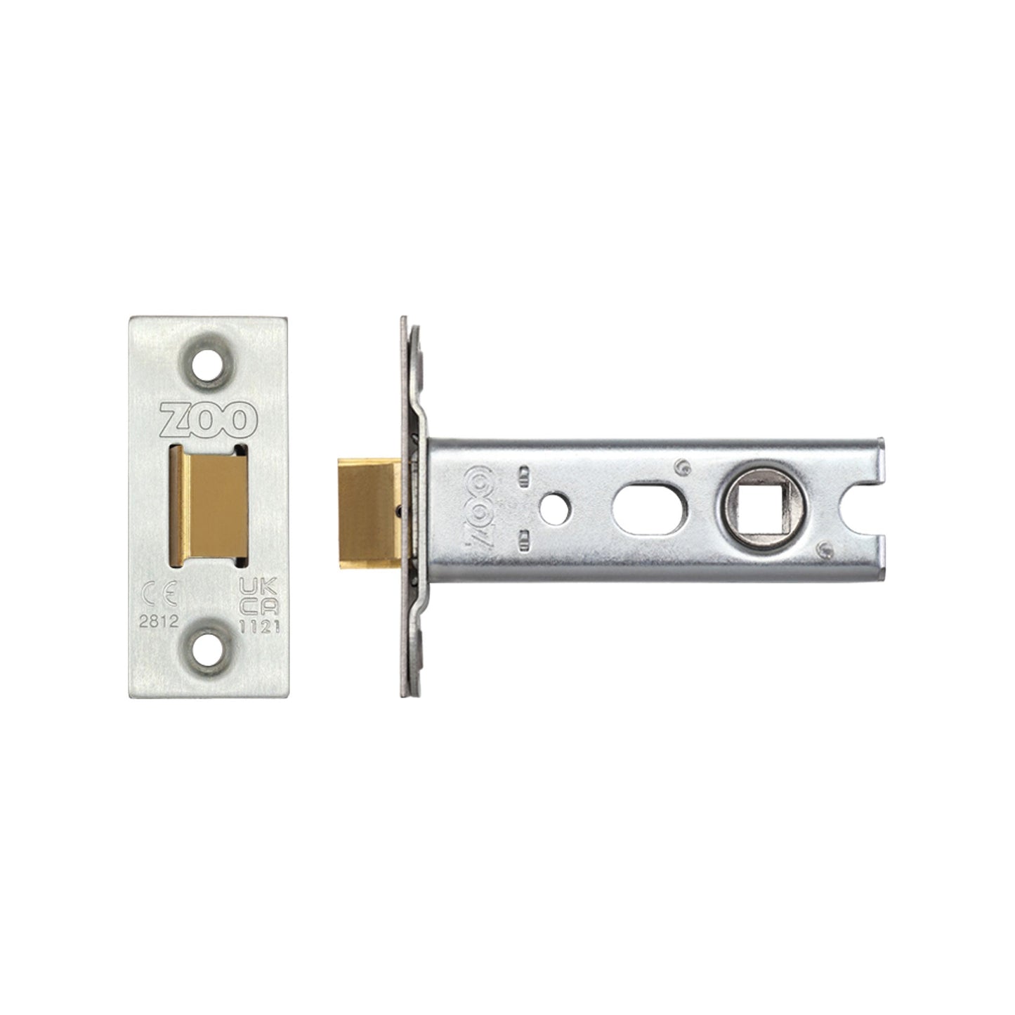 Tubular Latch (Knobs) - Architectural 45* Travel   C/W SSS forend