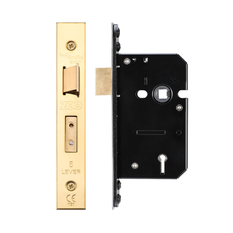 5 Lever Sash Lock - 64mm C/W Forend and Strike
