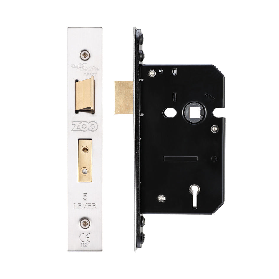 5 Lever Sash Lock - 64mm C/W Forend and Strike